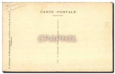 Capitel com cesta — Abadia de Royaumont — G. Barraud, Harmes — Verso