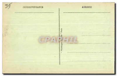Pontoise - Rue Thiers - A Igreja São Maclou e a Estátua do Geral Leclerc — Verso