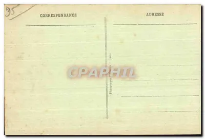 Pontoise - Pejzaż - Zamek. Most i nabrzeże Pothuis, widok z St-Ouen-l'Aumône — Rewers
