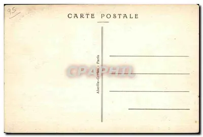 Pontoise — Widok miasta i zamku — Muzeum Tavel, plan sporządzony około 1550 roku przez Châtillon — Rewers