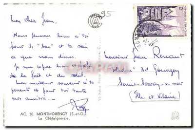 Floresta de Montmorency — vista na floresta — AC. 20. MONTMORENCY (S.-et-O.) — Verso