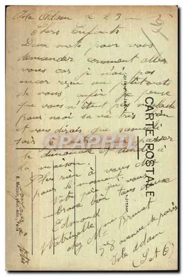 Isle-Adam — Zamek Forgets — Ogród zimowy — E. M. — Rewers