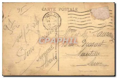 Isle-Adam - La Plage — edizione G. Olivier, n°122 — Verso