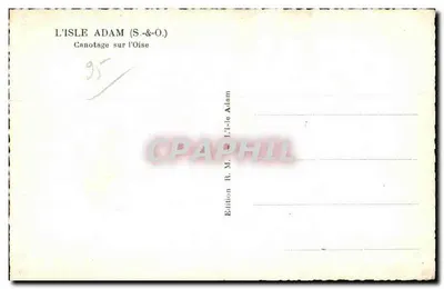 द्वीप एडम (S.&O.) — ओइस पर कैनोइंग — एडिशन आर. एम. द्वीप एडम — पीछे