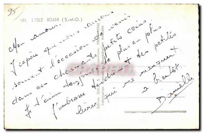 ल'इल एडम — ल'इल एडम का स्मृति चित्र — एडिशन गैलिगन, संख्या 101 — पीछे