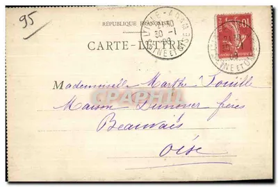 L'Isle-Adam (S.-et-O.) — Il Ponte del Bras du Moulin — B. Y. Paris 762 — Verso