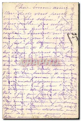 L'Isle-Adam (S.-et-O.) — Hotel di Città, facciata est — B.F. PARIS — Verso