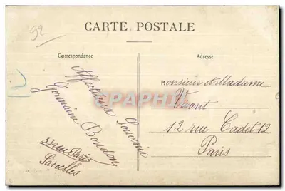 Bois de Clamart — Lago de Trivaux — editor Schumacher, n°47 — Verso