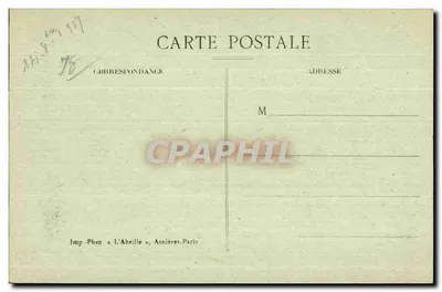La Malmaison — Świątynia Miłości (według starodawnej litografii) — Wyd. Fot. «L'Abeille», Asnières, Paryż — Rewers