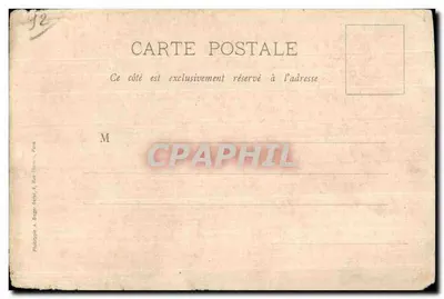 Bilhete postal antigo São Nicolau Issy Les Moulineaux A Capela — Verso