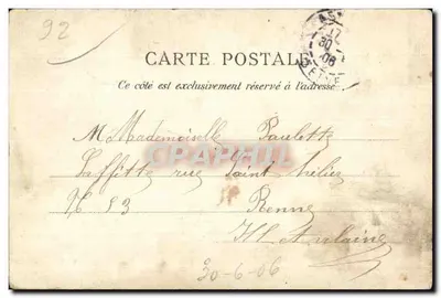 Monumento a Barry (do G. S. Bernard) — estátua equestre — C. L. C. — Verso