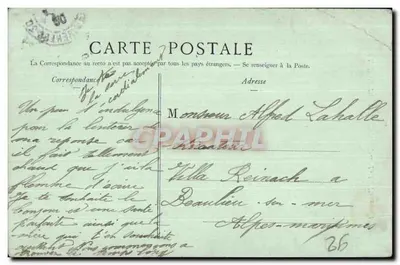 O Bois de Boulogne — Visão do lago — Éditeur La Dumeint — Verso