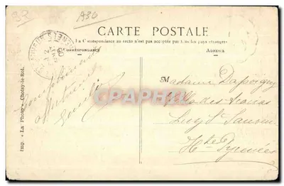 Allis-Ady — Avenida do parque conduzindo ao castelo — Imp. La Photo, Cholsey-le-Rol. — Verso