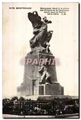 Montrouge — Monument aos filhos da Comuna mortos pela Pátria 1914-1918 — E.M. (editor)