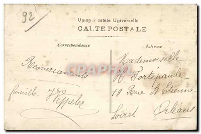 A estrada de Nanterre a Chatou — Inundação de 1910 — Editor não identificado — Verso