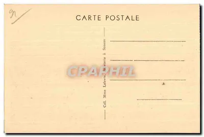 Castelo de SCEAUX (Seine) — Estátua do Inverno — Fot. Combier Macon — Verso