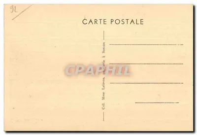 Castelo de SCEAUX (Seine) — Vista do Grande Canal — Editor: Coll. Mme Lefevre, Sceaux — Verso