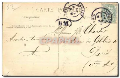Saint-Cloud — Fer à Cheval — wydawca anonimowy, n° 60 — Rewers