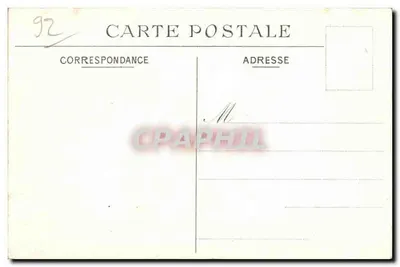 Widok i perspektywa zamek Saint-Cloud z boku schodów — Saint-Cloud — C.M. — nr 188 — Rewers