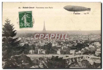 Saint-Cloud - Panorama vers Paris — éditeur inconnu, n° de série 75