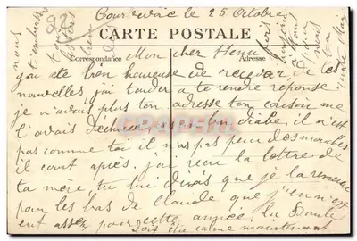 Stara pocztówka Saint Cloud Le Parc Grandes Eaux Stare położenie zamku — Rewers