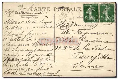 Saint-Cloud - Park. Ogólny widok kowadła, z tarasu Trocadéro — Rewers