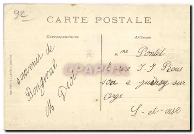 Castelo de La Malmaison — Antiga Residência do Imperador Napoleão I e da Imperatriz Joséphine — Gabinete de Trabalho do Imperador — Verso