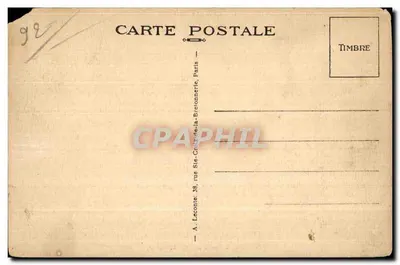 Malmaison (S.-et-O.) — Sala jedzeniowa i surtouts — A. Leconte, Paryż — Rewers