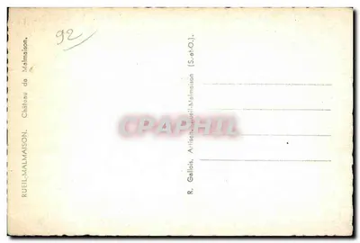 Zamek Malmaison — Rueil-Malmaison (S.-et-O.) — Artisen — Rewers