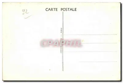 Neuilly-sur-Seine — Panorama vers Paris — Perspective de l'Avenue du Roule — La Statue de Perronnet — Au loin, l'Arc de Triomphe de l'Étoile, la Tour Eiffel — Verso