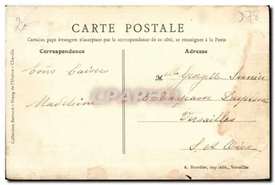 Foresta di Meudon — Lago dell'Ursine — A. Bourdier, editore, Versailles — Verso