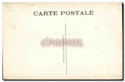 Las Meudon — Królewski szlak lasowy na skrzyżowaniu Mail prowadzący do jeziora Fonceaux — Phototype Vasserie Yvonne — Rewers
