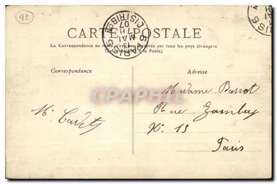 Meudon — Castelo de Meudon, residência imperial e real incendiada durante a guerra de 1870 — editor anônimo, n° 598 — Verso
