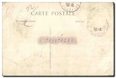 Bois de CHAVILLE y de MEUDON — Carretera forestal cerca del cruce de la patte d'oie — M. E. L. B. B. (editor ?) n°20 — Reverso