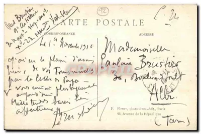 Bellevue-Meudon — Avenue du Château menant à l'Observatoire — Parijs — Achterkant