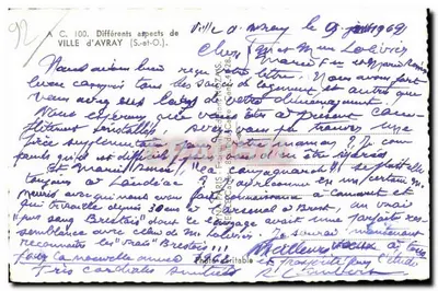 Miasto Avray — różne aspekty — wydawca S.-et-O. n° 428 — Rewers