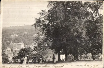 Vue de Ville-d'Avray — Jardins de la Jacquerie Bonnet — éditeur Léon Chabrol, n° 25