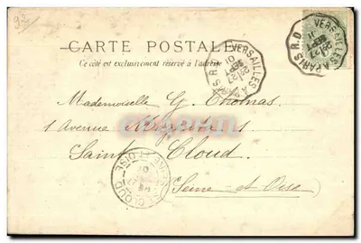 Vue de Ville-d'Avray — Jardins de la Jacquerie Bonnet — éditeur Léon Chabrol, n° 25 — Verso