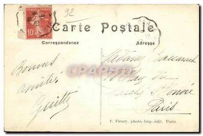 VILLE-D'AVRAY (S.&O.) — Obieg wielkiego jeziora — F. F. PARIS — Rewers
