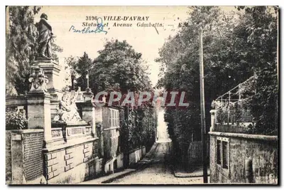 Ville-d'Avray — Estátua na Avenida Gambetta — E.M. n°3196