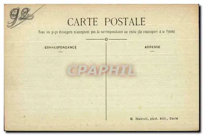 VILLE-D'AVRAY — O Grande Lago — E. M. — n° 3050 — Verso