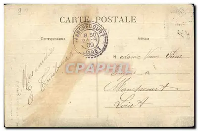 Lago de Ville-d'Avray — vista pitoresca — P. Marmose, Paris — Verso