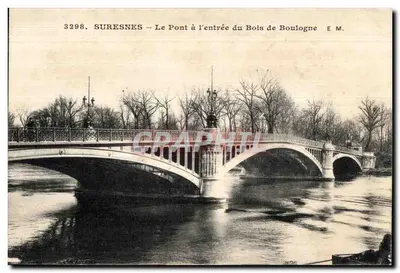 Suresnes — A Ponte na entrada do Bois de Boulogne — E.M.
