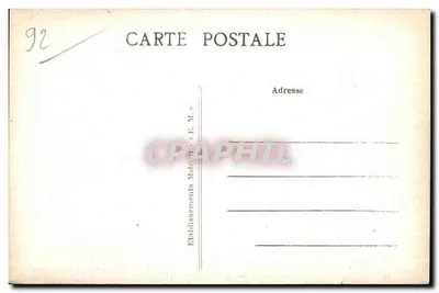 SÈVRES et BELLEVUE — Les Bords de la Seine — Etablissements E. M. — Achterkant