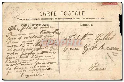 Sint-Oedenrode — La Mairie — G. L. (éditeur) — Verso