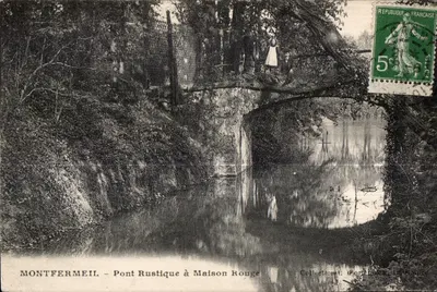 Montfermeil — Ponte Rustica na Casa Vermelha — Coleção Portilier-Lecadre