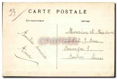 Montfermeil — Ponte Rustica na Casa Vermelha — Coleção Portilier-Lecadre — Verso
