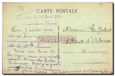 Pantin - A Prefeitura — editor Cigogne, n°5 — Verso