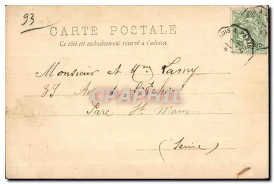 Le Bourget — Monument comemorativo da guerra de 1870 — Editor F. A. 2486 — Verso