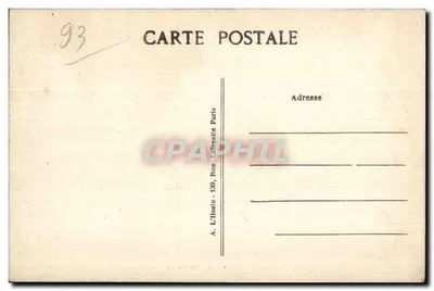 Gournay (S.-et-O.) — A Pequena Lagoa do Velho Castelo (Nova Prefeitura) — Éd. Le Bellac, França — Verso